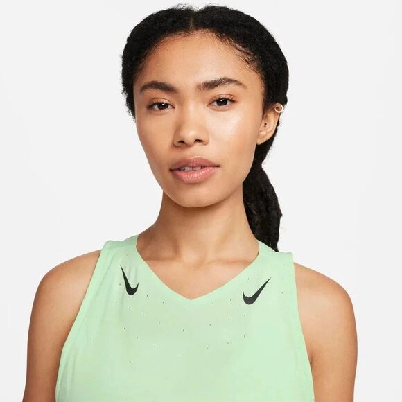 Nike Womens AeroSwift Dri-FIT ADV Running Singlet Size XL FN2504 376 Green NEW - Picture 5 of 12